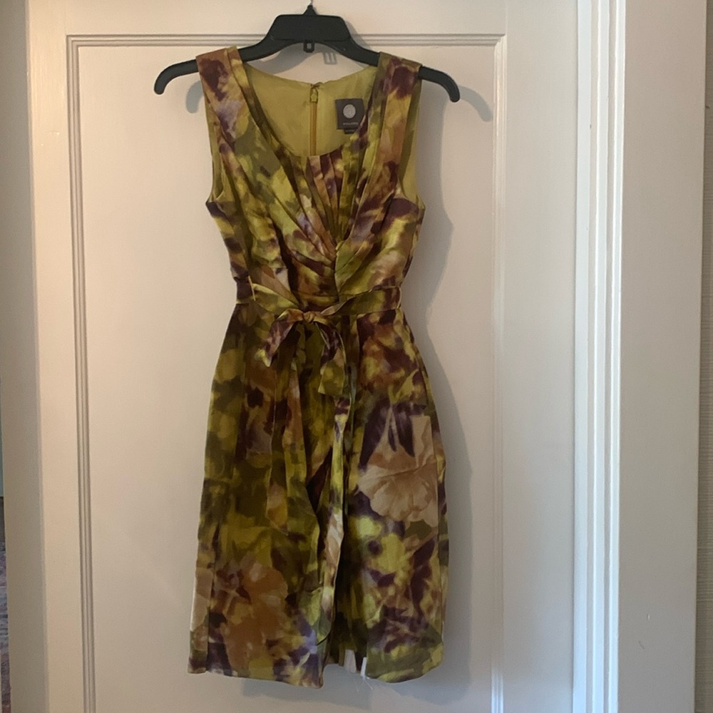NWOT Quillaree by BHLDN Sleeveless Starburst Pleat Dress, size 2